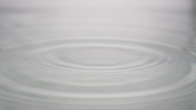 Single drops of water create ripples.