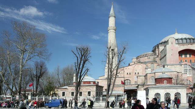 Temple visited by tourists.