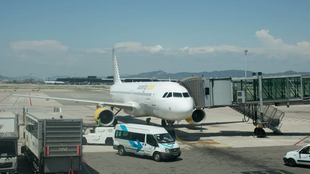 Flight getting ready for departure.